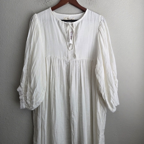 Daughters of India Kyra Midi Dress in White Gauze size XL NWT - Picture 7 of 12